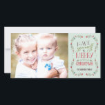 Fint Garlands Helgdag Photo Card - Light Blue Julkort<br><div class="desc">Fira säsongen med detta moderna och snyggt helgdag-fotokort från Berry Berry Sweet.</div>