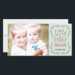 Fint Garlands Helgdag Photo Card - Light Blue Julkort<br><div class="desc">Fira säsongen med detta moderna och snyggt helgdag-fotokort från Berry Berry Sweet.</div>