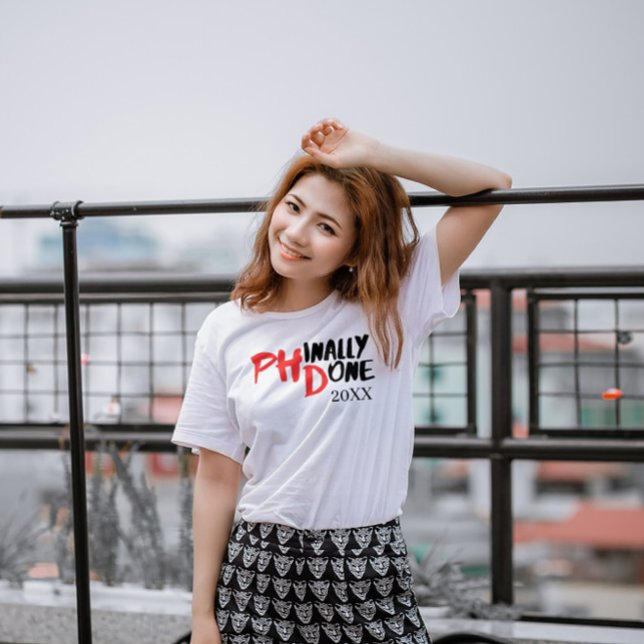 Fint gjort - Lustigt PHD Studenten-offertdesign T Shirt (Skapare uppladdad)