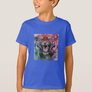 Fint Growling Bengal Tiger Ansikte Photo T Shirt