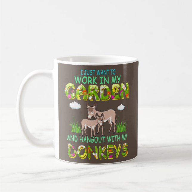 Fint jobbat i min trädgård och hangout med Donkey Kaffemugg (Vänster)