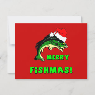 Fint julfiske julkort