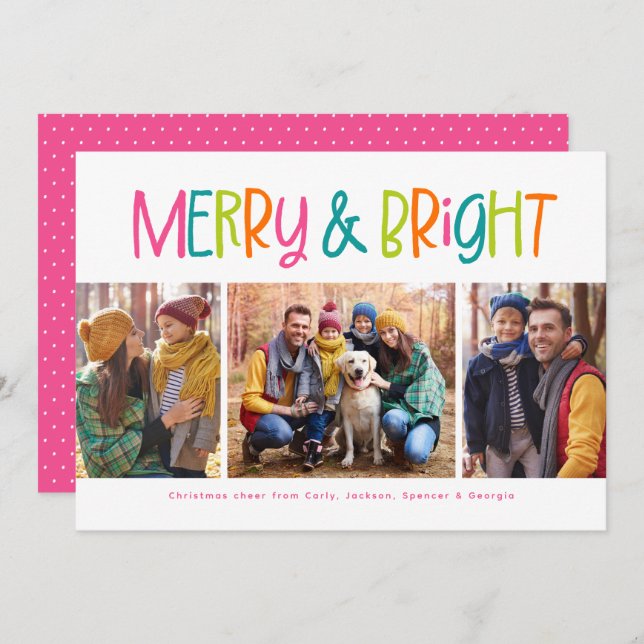 Fint julfoto av god och smart söt roligt julkort (Fram/baksida)