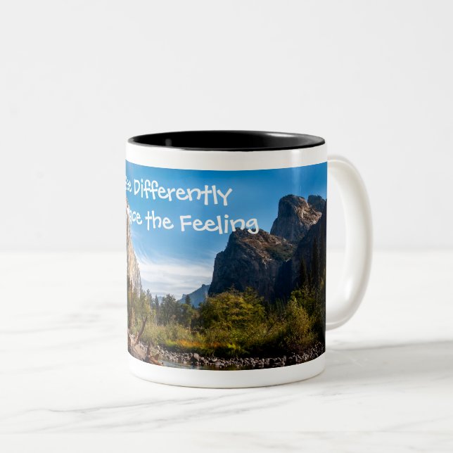Fint konst-mugg — Yosemite - Se annorlunda  Två-Tonad Mugg (Framsida höger)
