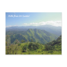 Fint landskap i Sri Lankas berg