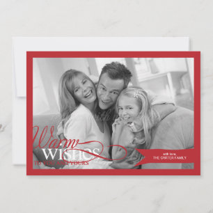 Fint menyflikskort Jul/ Helgdag Photo Card Julkort
