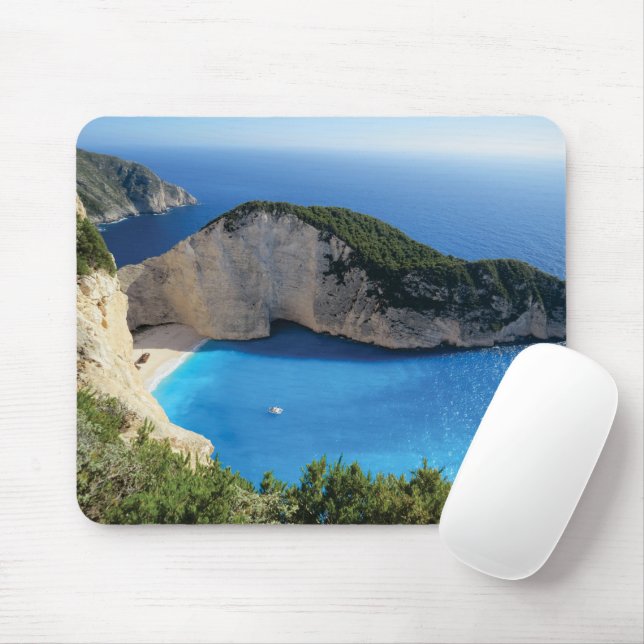 Fint Navagio Beach, Grekland Musmatta (Med mus)