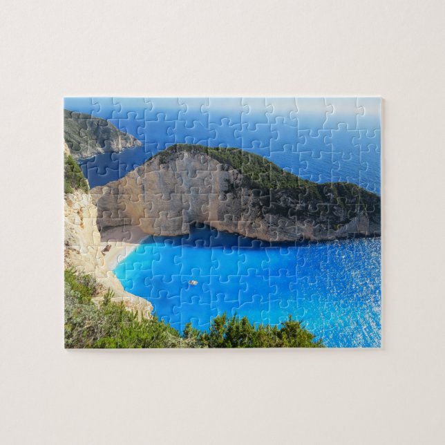 Fint Navagio Beach, Grekland Pussel (Horisontell)