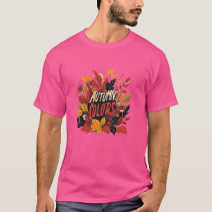 Fint rödrött Löv under höstsäsongen för fall T Shirt