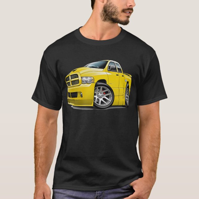 Fint SRT10 rammar Dualcab gult T Shirt (Framsida)