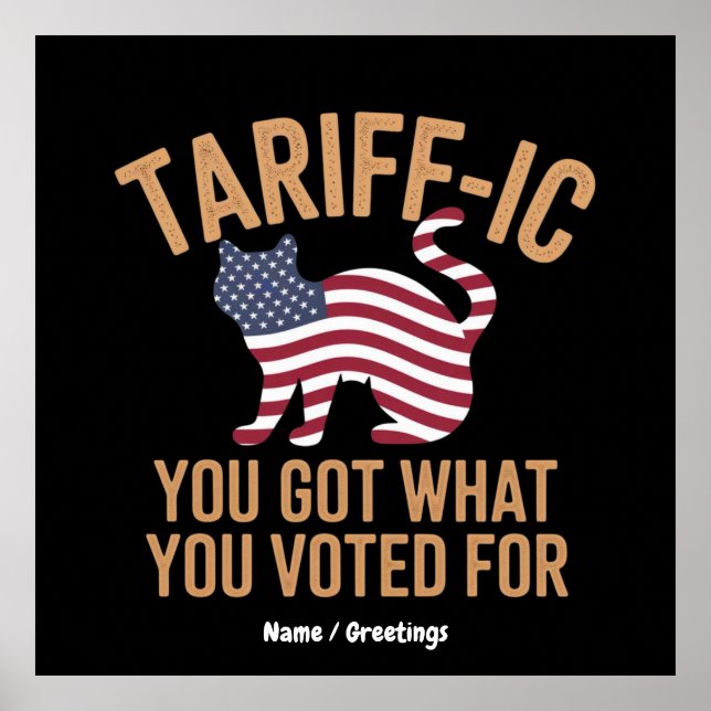 Fint taxitariskt Har vad du röstade för Poster (Framsidan)