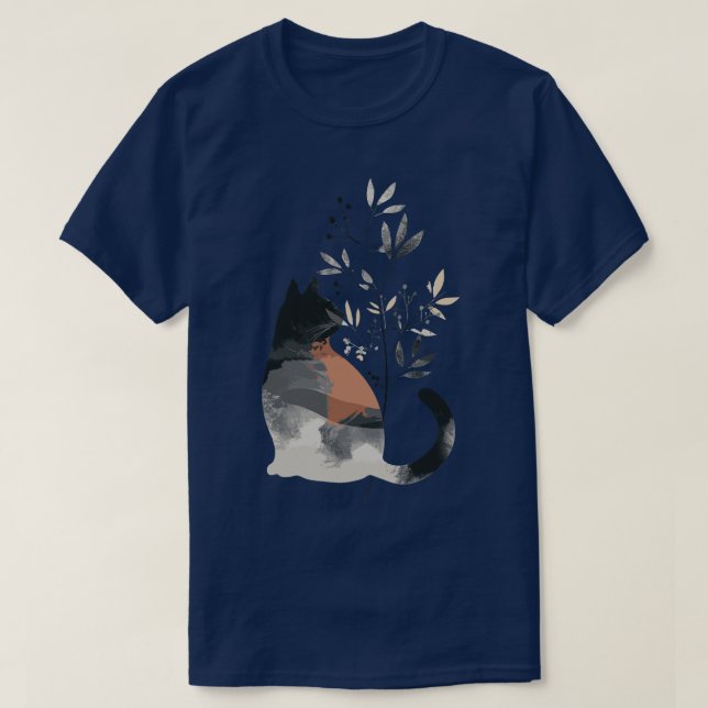 Fint vismisk kattillustration, Adsible Animal Ar T Shirt (Design framsida)