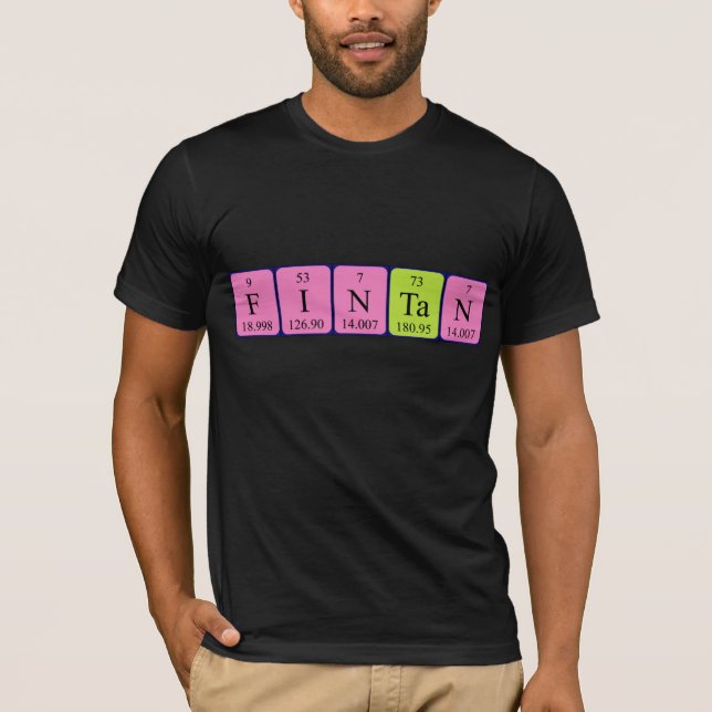 Fintan periodisk skjorta bord namn t-shirt (Framsida)