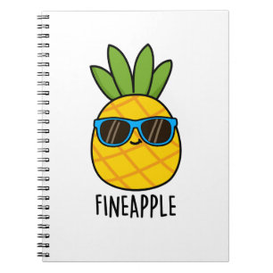 Fintäpple Roligt Coolt Ananas Skämt Anteckningsbok