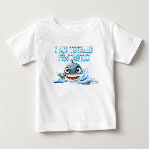 Fintastic Baby Shark T-Shirt Söt Ocean