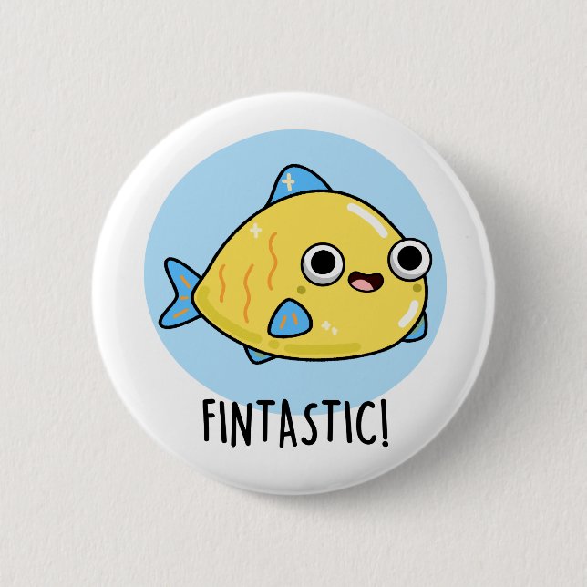 Fintastic Funny Fish Pun Knapp (Framsida)