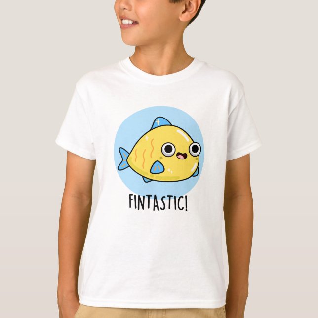 Fintastic Funny Fish Pun T Shirt (Framsida)