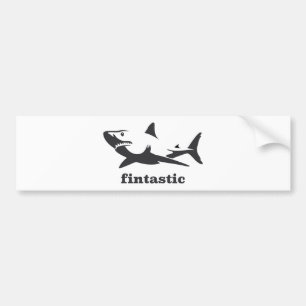 Fintastic haj - bildekal