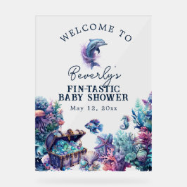 Fintastisk, en modern, rustisk vattenfärgsbabyskar