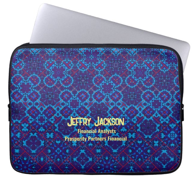 FinTechGuard: Sleek Armor för analytiker Laptop Fodral (Framsidan)