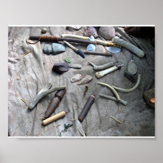 Fintknapping verktyg poster (Framsidan)