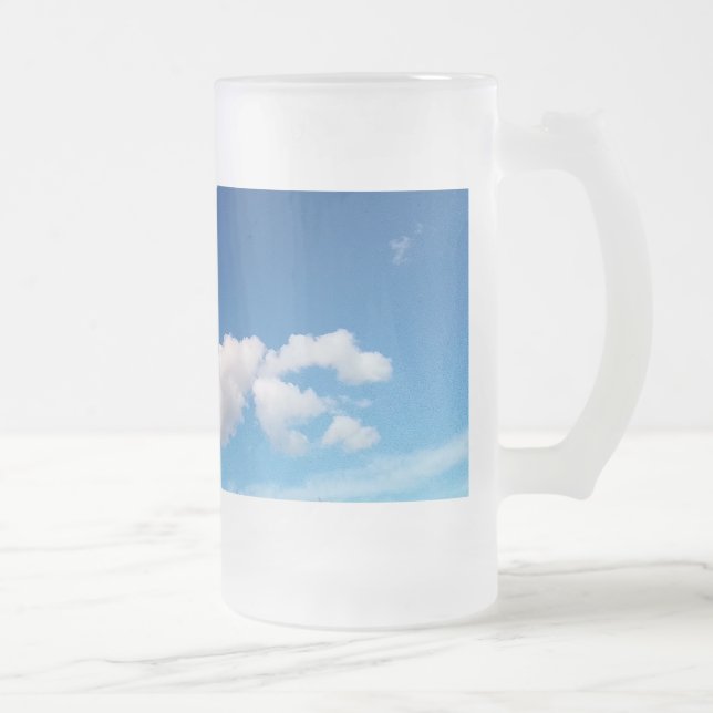 Fintliga moln frostat ölglas (Höger)