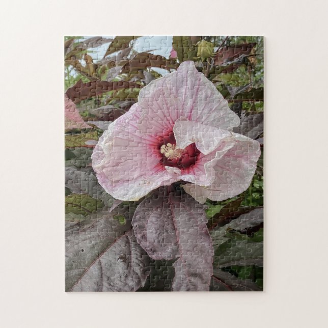 "Fintliga petaler" Hibiscus Flower Jigszle Puzzle Pussel (Vertikal)