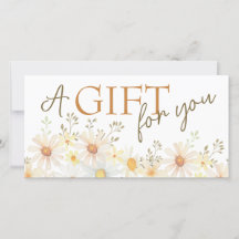 Fintliga presentkort för daisy