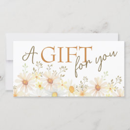 Fintliga presentkort för daisy