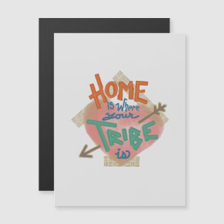 Fintramnet i vänfamiljen magnetisk inbjudningskort