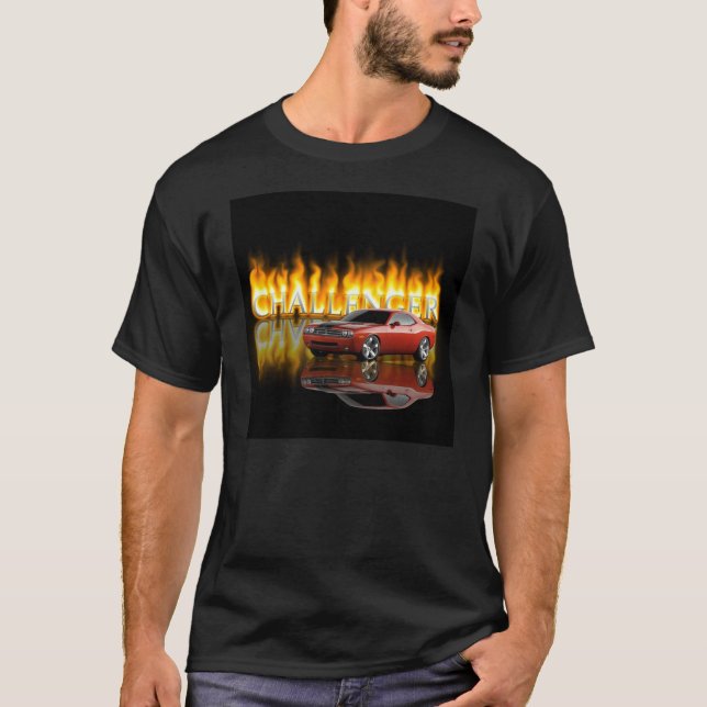Fintutmanaren flammar T-tröja T-shirt (Framsida)