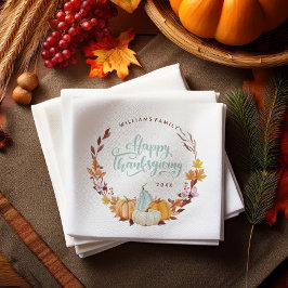 Fintvägens andedräkt Happy thanksgiving Pappersservett