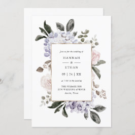 Fintvätefärg Hydrangea-Blommigt | BRÖLLOP Inbjudningar