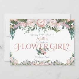 Fintvätefärgad Blommigt Bloom Inbjudningar