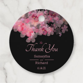 Fintvätefärgad Blommigt Gåvor Etiketter