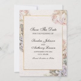 Fintvätefärgad Blommigt Spara datum Spara Datumet