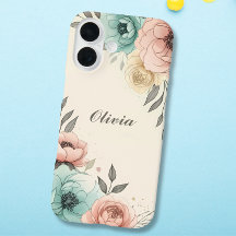 Fintvätefärgade Sketchy-blommor