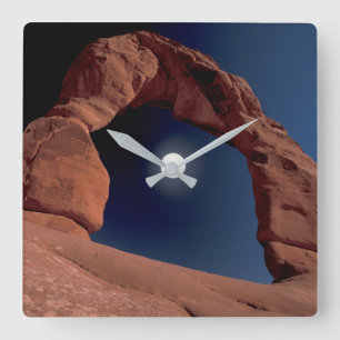 Fintvätt Arches National Park Utah Fyrkantig Klocka