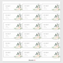 Fintvätt av Adressetiketter för  Ro-gäster Klistermärken