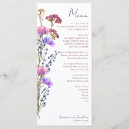 Fintvätt av akrylsyra-Blommigt Meny