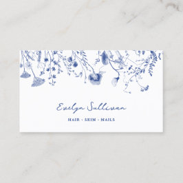 Fintvätt av blommigt, chinoiserie-affärskort visitkort