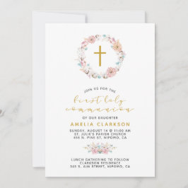 Fintvätt av Blommigt och bomull, första gemenskap Inbjudningar