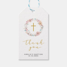 Fintvätt av Blommigt och bomull, Tack Presentetikett