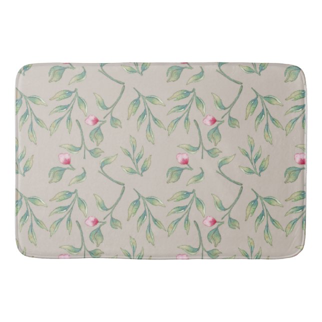 Fintvätt av Blommigtar Blommigten Bath Mat perfekt Badrumsmatta (Framsidan)