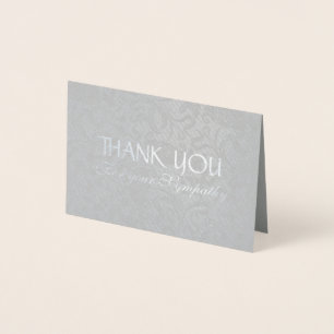 Fintvätt av Blommönster Sympathy Tack Foil C Folierat Kort
