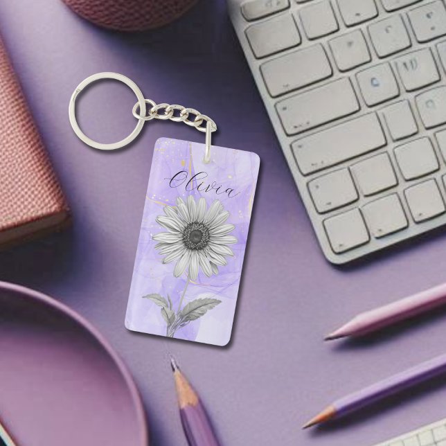 Fintvätt av delikat Anpassningsbar Lavender-Daisy (Skapare uppladdad)