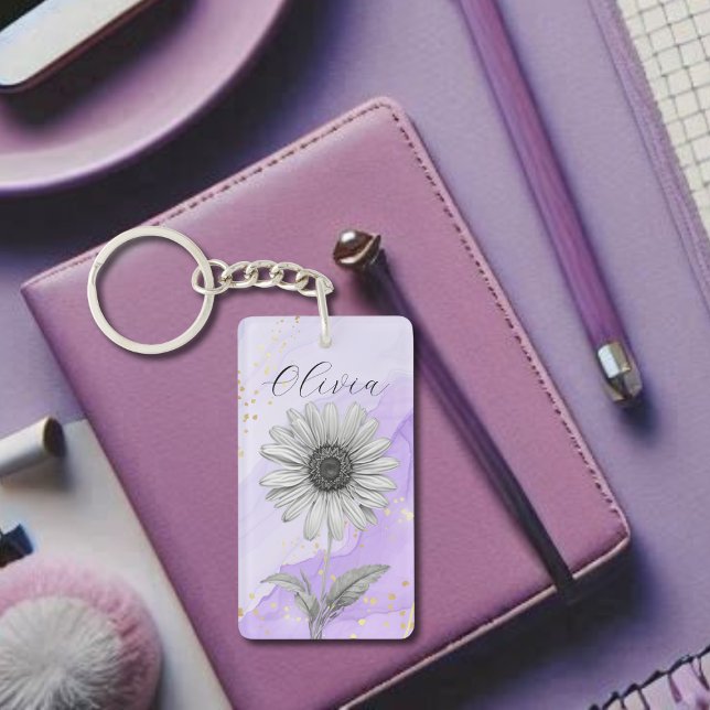 Fintvätt av delikat Anpassningsbar Lavender-Daisy (Skapare uppladdad)