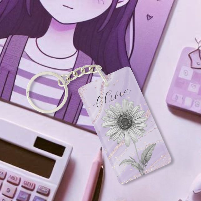 Fintvätt av delikat Anpassningsbar Lavender-Daisy (Skapare uppladdad)