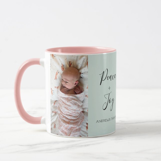 Fintvätt av delikat skript 2-foto mugg (Vänster)