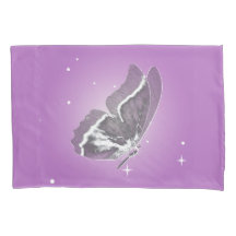 Fintvätt av fjäril i Lilac Single Pillowcase